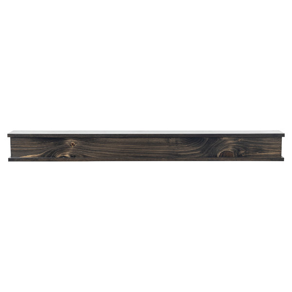 Millwood Pines Floating Wood Fireplace Mantel Shelf Wooden Shelf with